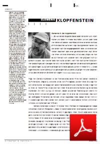 Clemens Klopfenstein der Kugelmensch, Portrait