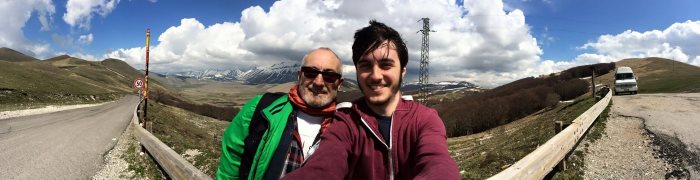 Lukas Tiberio Klopfenstein und Clemens Klopfenstein in Castelluccio di Norcia