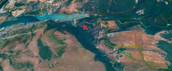 Complete map of the tour