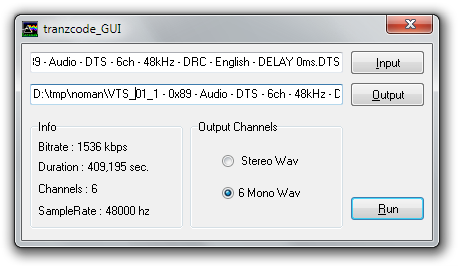 Tranzcode GUI