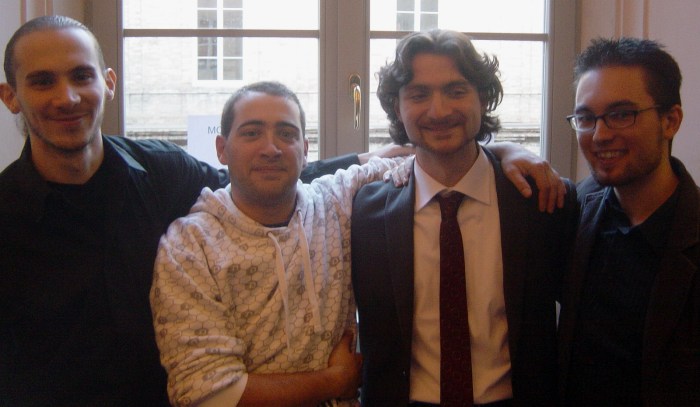 Lorenzo, Matteo, Alessandro and me.