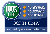 Softpedia 100% Free award