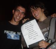 We were lucky enough to get the setlist!