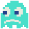 Sad pacman ghost
