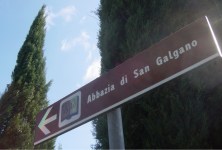 Abbazia di San Galvano sign