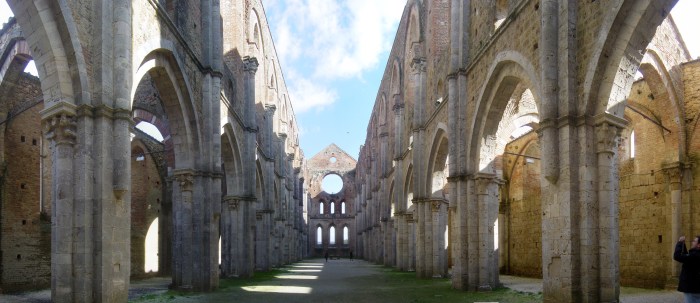 The abbey from the inside.