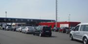 Queue at the country borders