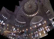 The blue mosque on the inside