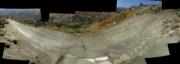 The theatre: vertically cast into the side of the mountain
