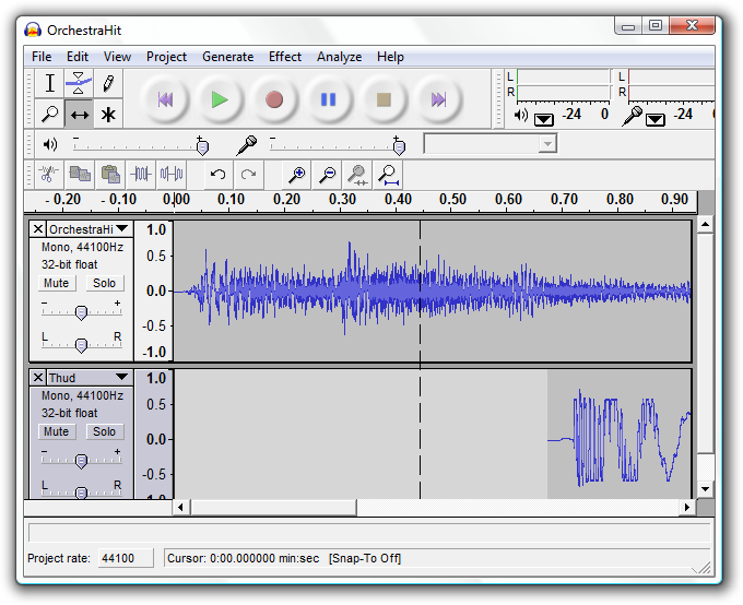 Audacity screenshot