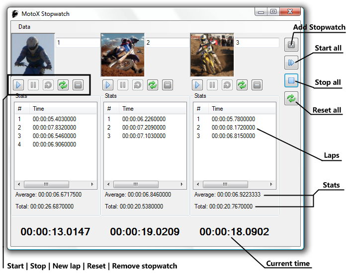 Screenshot with explanation
